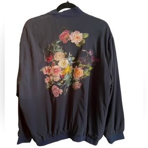NWT Reversible Appliquéd Bomber Jacket